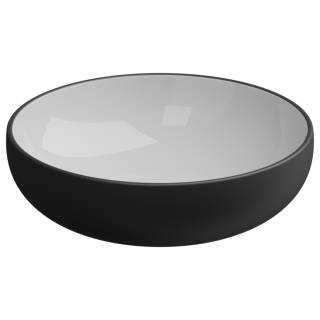 Раковина накладная биколор 45 см GSG Ceramic Design Easy EALAVRO45BI000/003, White/Black Matt