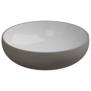 Раковина накладная биколор 45 см GSG Ceramic Design Easy EALAVRO45BI000/030, White/Cashmere Matt