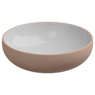 Раковина накладная биколор 45 см GSG Ceramic Design Easy EALAVRO45BI000/032, White/Cipria Matt