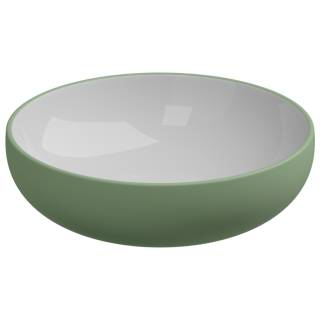 Раковина накладная биколор 45 см GSG Ceramic Design Easy EALAVRO45BI000/031, White/Salvia Matt