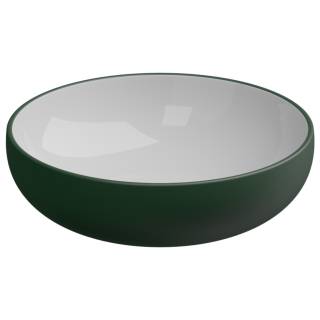 Раковина накладная биколор 45 см GSG Ceramic Design Easy EALAVRO45BI000/036, White/Smeraldo Matt