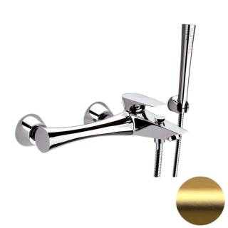 Смеситель для ванны Daniel Diva DV610DP, золото брашированное