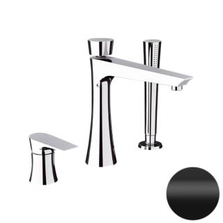 Смеситель для ванны Daniel Diva DV69115, чёрный матовый