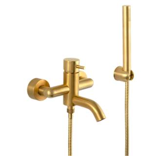 Смеситель для ванны Daniel Tokyo TK610DP, золото брашированное
