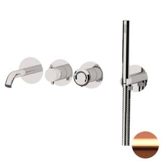 Смеситель для ванны Remer Element ET53D2PWBRP, медь брашированная