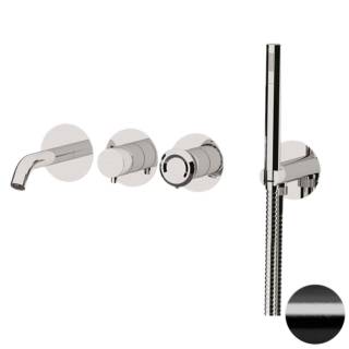 Смеситель для ванны Remer Element ET53D2PWBCFP, черный брашированный хром