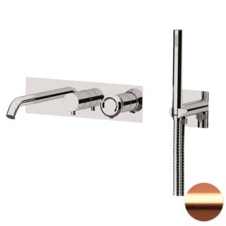 Смеситель для ванны Remer Element ET53D2WBRP, медь брашированная