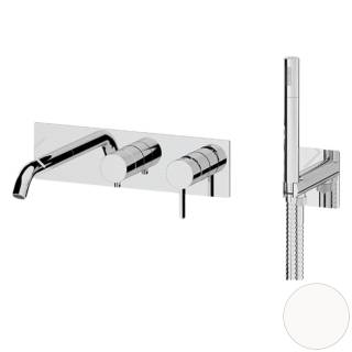 Смеситель для ванны Remer Metrica MC53D2WBBO, белый матовый