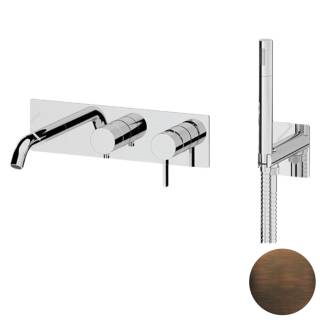 Смеситель для ванны Remer Metrica MC53D2WBBR, бронза масляная