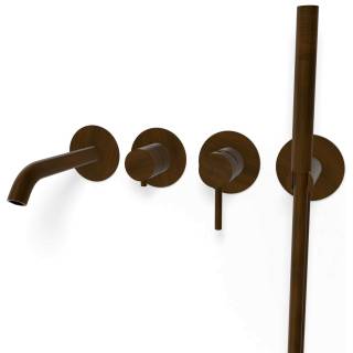 Смеситель для ванны Remer X Style X53D2PWBBR, бронза масляная