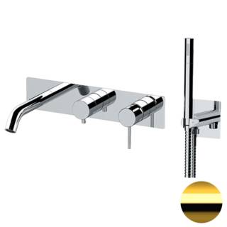 Смеситель для ванны Remer X Style X53D2WBDO, золото глянцевое