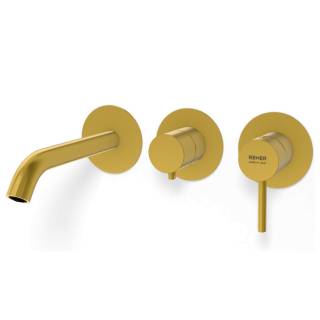 Смеситель для ванны Remer X Style X54D2PWBBG, золото брашированное