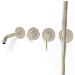 Смеситель для ванны Remer X Style X53D2PWBXV, сталь