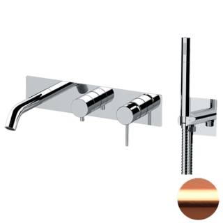 Смеситель для ванны Remer X Style X53D2WBRP, медь брашированная