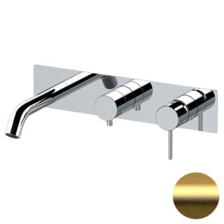 Смеситель для ванны Remer X Style X54D3WBBG, золото брашированное