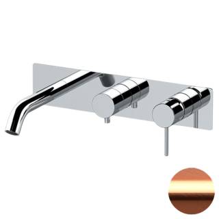 Смеситель для ванны Remer X Style X54D3WBRP, медь брашированная