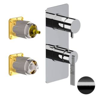 Смеситель для душа Daniel Club ANC612D3KBFZ, черный брашированный хром