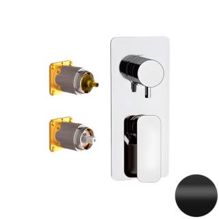 Смеситель для душа Daniel Tiara TA612D2KB15, чёрный матовый