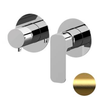 Смеситель для душа Daniel Tiara TA625D3DP, золото брашированное