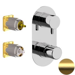 Смеситель для душа Daniel Trilogy TG612D3KBDP, золото брашированное