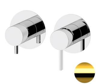 Смеситель для душа Remer Metrica MC92ZPWBDO, золото глянцевое