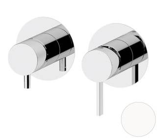 Смеситель для душа Remer Metrica MC92ZPWBBO, белый матовый