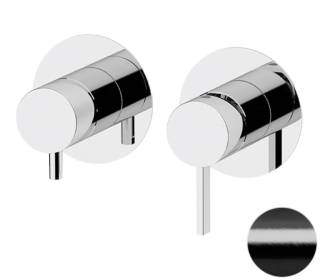 Смеситель для душа Remer Metrica MC92ZPWBCFP, черный брашированный хром