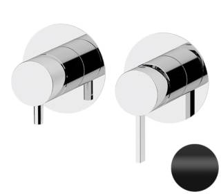 Смеситель для душа Remer Metrica MC93ZPNO, черный матовый