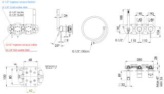Смеситель для душа Remer X Style X97D3P