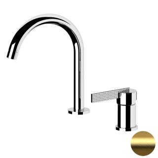 Смеситель для раковины Daniel Club ANC655DP, золото брашированное