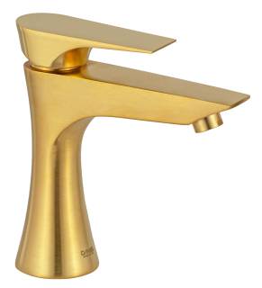 Смеситель для раковины Daniel Diva DV606DP, золото брашированное