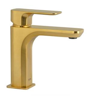 Смеситель для раковины Daniel Tiara TA606NDP, золото брашированное