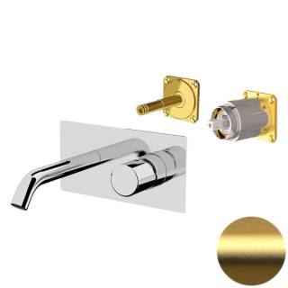 Смеситель для раковины Daniel Trilogy TG632KBDP, золото брашированное