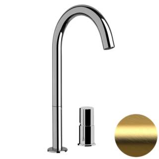 Смеситель для раковины Daniel Trilogy TG655LDP, золото брашированное