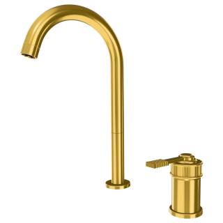 Смеситель для раковины Remer Atelier AL57LBG, золото брашированное