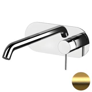 Смеситель для раковины Remer X Style X15WBBG, золото брашированное