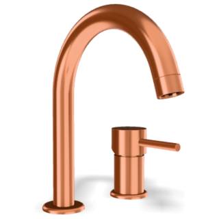 Смеситель для раковины Remer X Style X57RP, медь брашированная