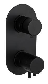 Смеситель термостатический для душа Daniel Suvi Thermo ST20612D2KB15, чёрный матовый