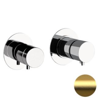 Смеситель термостатический для душа Daniel Tokyo TXT625DP, золото брашированное