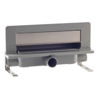 Трап 35 см, пристенный, решетка под плитку, гидрозатвор, ABS, горизонтальный выход OMP Tea Intramura 975.102.8 