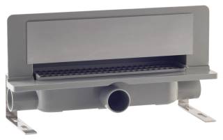 Трап 35 см, пристенный, гидрозатвор, ABS, горизонтальный выход OMP Tea Intramura 975.101.8