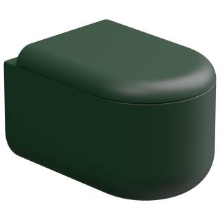 Чаша подвесного унитаза Eco Clean (торнадо) GSG Ceramic Design Petra PEWCSOEC036, Smeraldo Matt