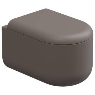 Чаша подвесного унитаза Eco Clean (торнадо) GSG Ceramic Design Petra PEWCSOEC029, Tortora Matt