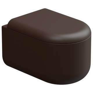 Чаша подвесного унитаза Eco Clean (торнадо) GSG Ceramic Design Petra PEWCSOEC035, Cacao Matt