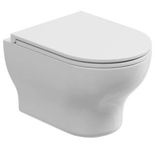 Чаша подвесного унитаза GSG Ceramic Design Speed SPWCSO000, белый глянцевый