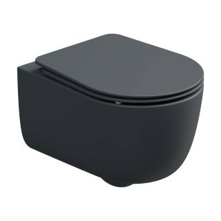 Чаша подвесного унитаза со смывом Smart Clean GSG Ceramic Design Hit! HIWCSO028, Ebano Matt