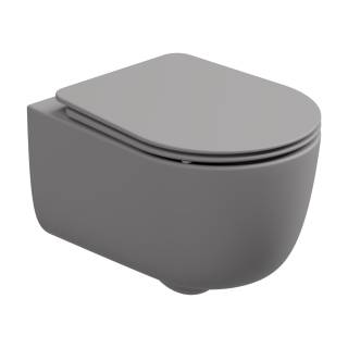 Чаша подвесного унитаза со смывом Smart Clean GSG Ceramic Design Hit! HIWCSO038, Fumo Matt