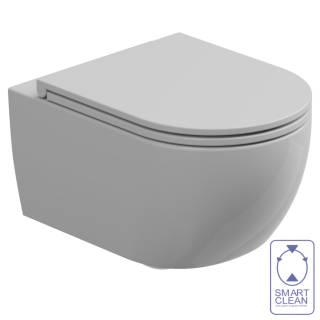 Чаша подвесного унитаза со смывом Smart Clean GSG Ceramic Design Like LKWCSO000, белый глянцевый