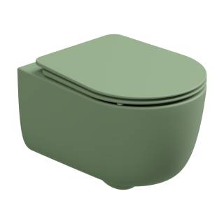 Чаша подвесного унитаза со смывом Smart Clean GSG Ceramic Design Hit! HIWCSO031, Salvia Matt