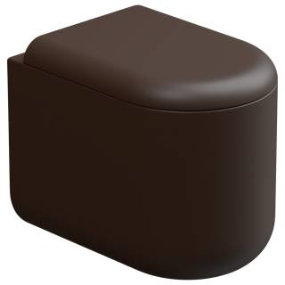 Чаша приставного унитаза Eco Clean (торнадо) GSG Ceramic Design PEWC01EC035P, Cacao Matt